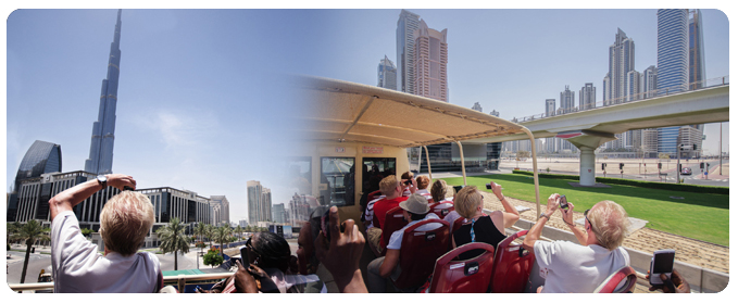 Hop On Hop Off Bus Tours, Dubai City Sightseeing group tour, dubai bus tour